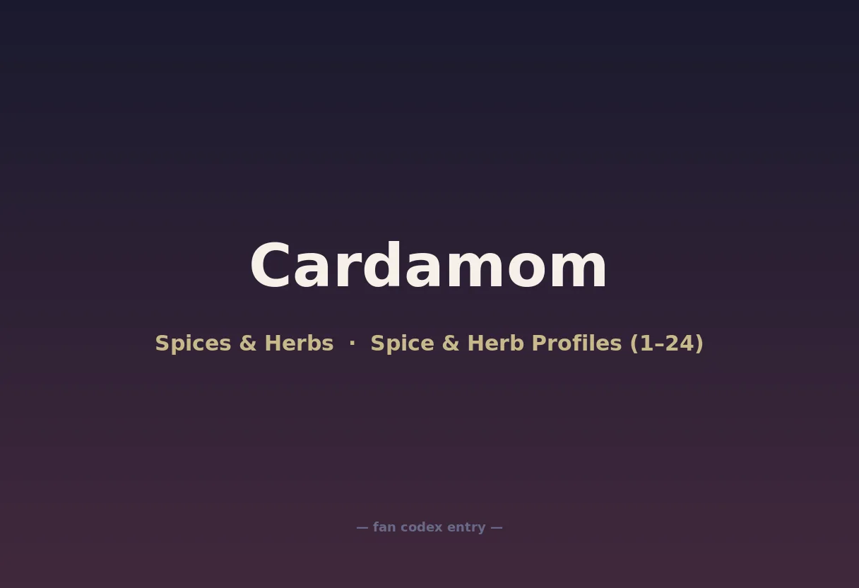 Cardamom